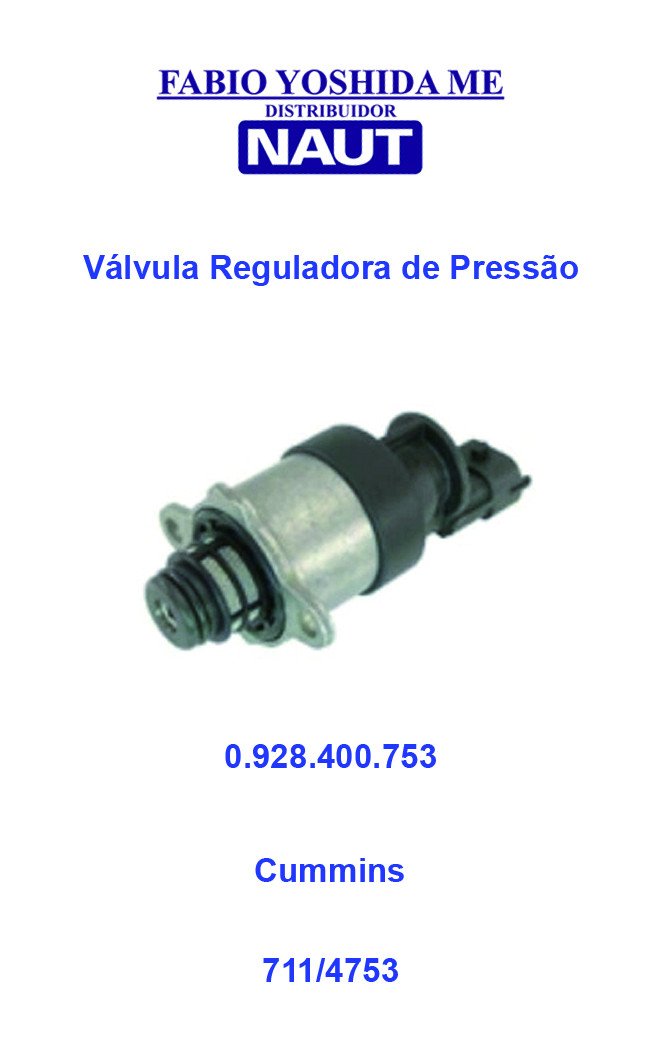 Válvula Reguladora de Pressão Cummins 0.928.400.753