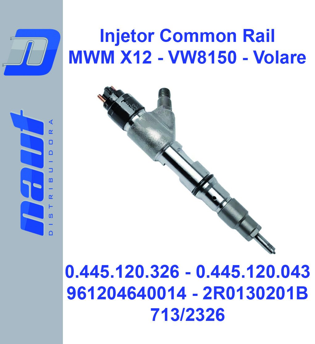 Injetor MWM X12 VW 8.150 / Volare 0.445.120.326 0.445.120.043 961204640014 2R0130201B