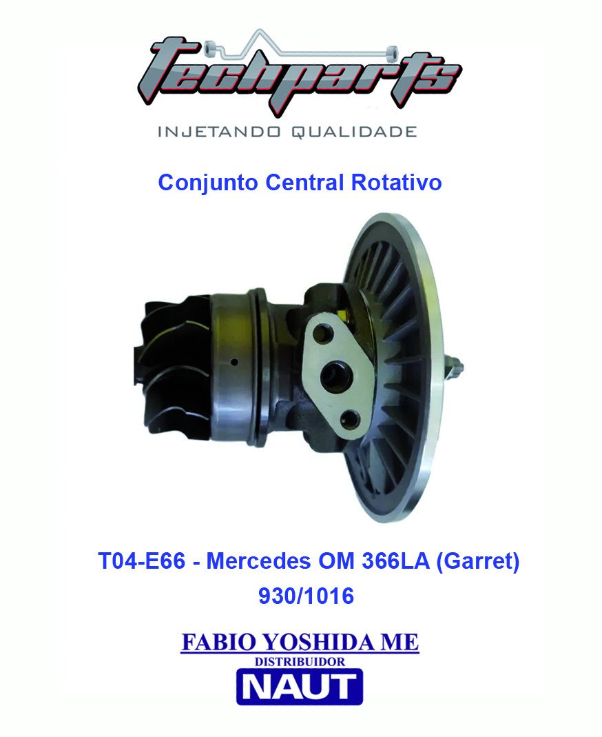 Conjunto Rotativo Mercedes OM 366LA A3760968799 - Marca Ekstron T04-E66 (Garret) CR-1016