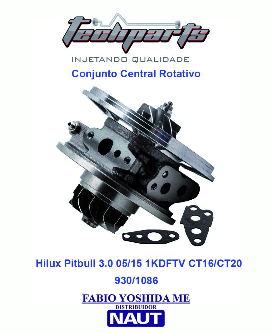 Conjunto Rotativo Hilux Pitbull 3.0 1KDFTV 05/2015 CT16 CT20 17202-90040 CR-1086 Ekstron