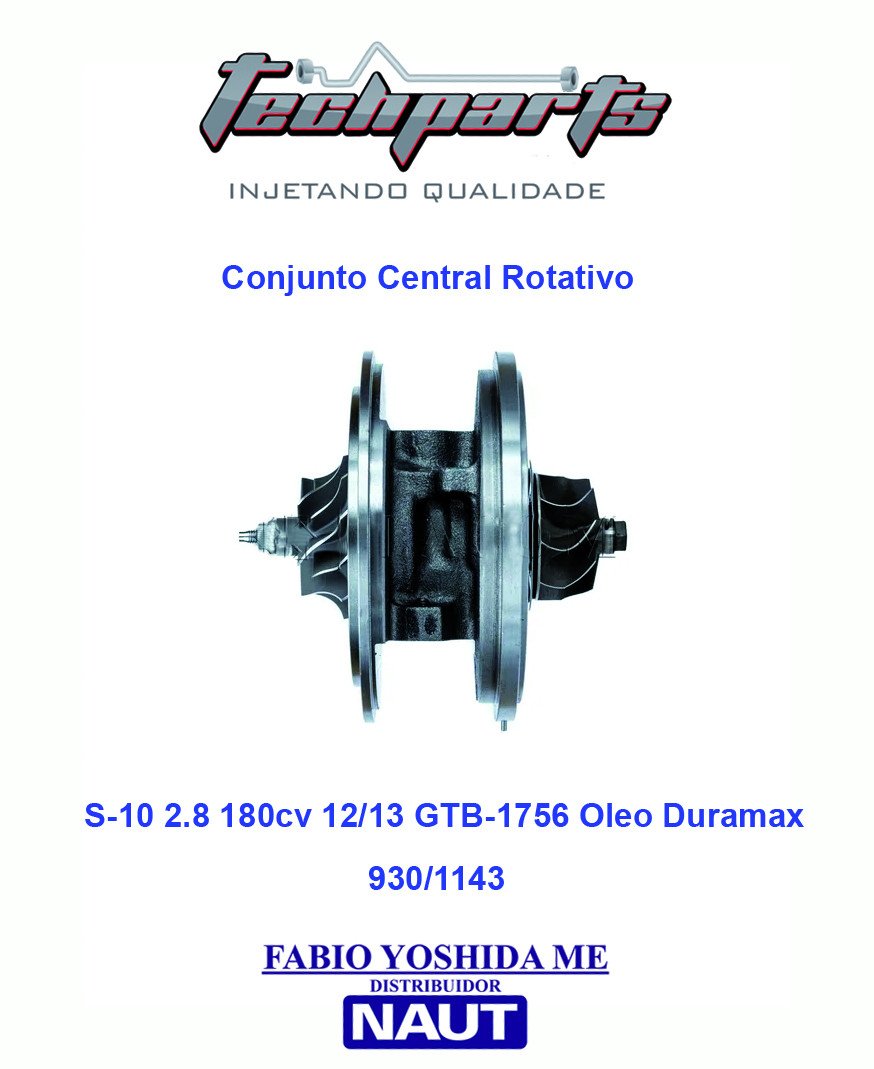 Conjunto Rotativo S10 2.8 12/13 180CV GTB-1756 Duramax 12645143 CR1143 - Ekstron