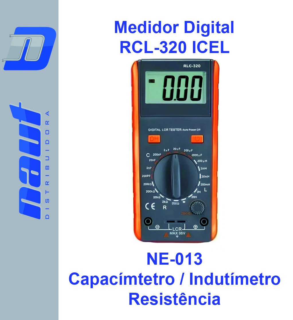 Medidor Digital RCL-320 ICEL - Capacímetro Indutímetro Resistência