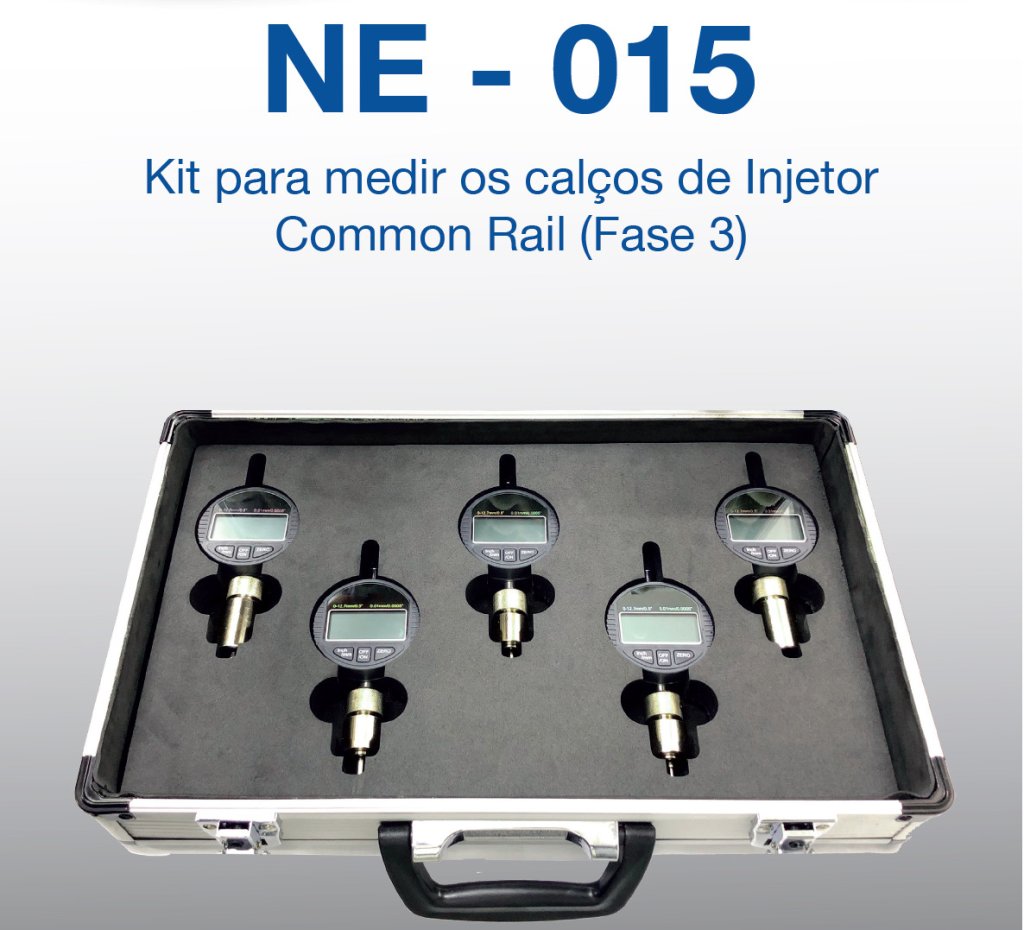 Kit 6 relógios comparador p/ Medir os Calços do Injetor Fase 3 