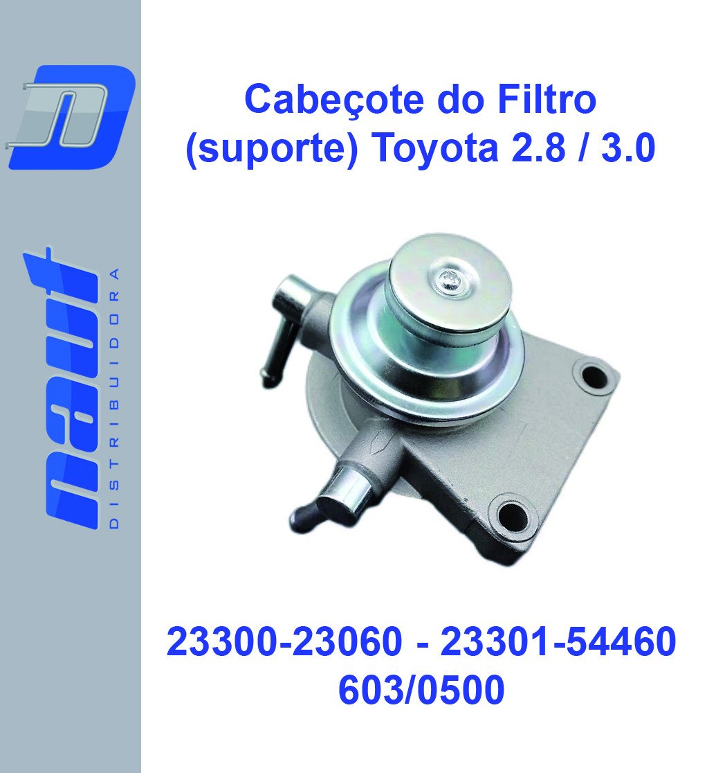 Cabeçote do Filtro (suporte) Toyota 2.8 / 3.0 - 23300-23060 23301-54460 FH500