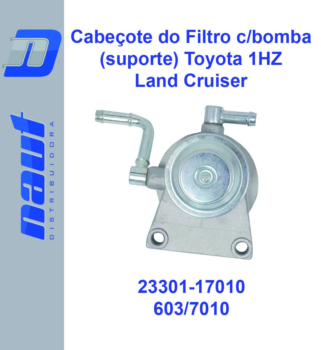 Cabeçote do Filtro c/bomba (suporte) Toyota 1HZ Land Cruiser 23301-17010