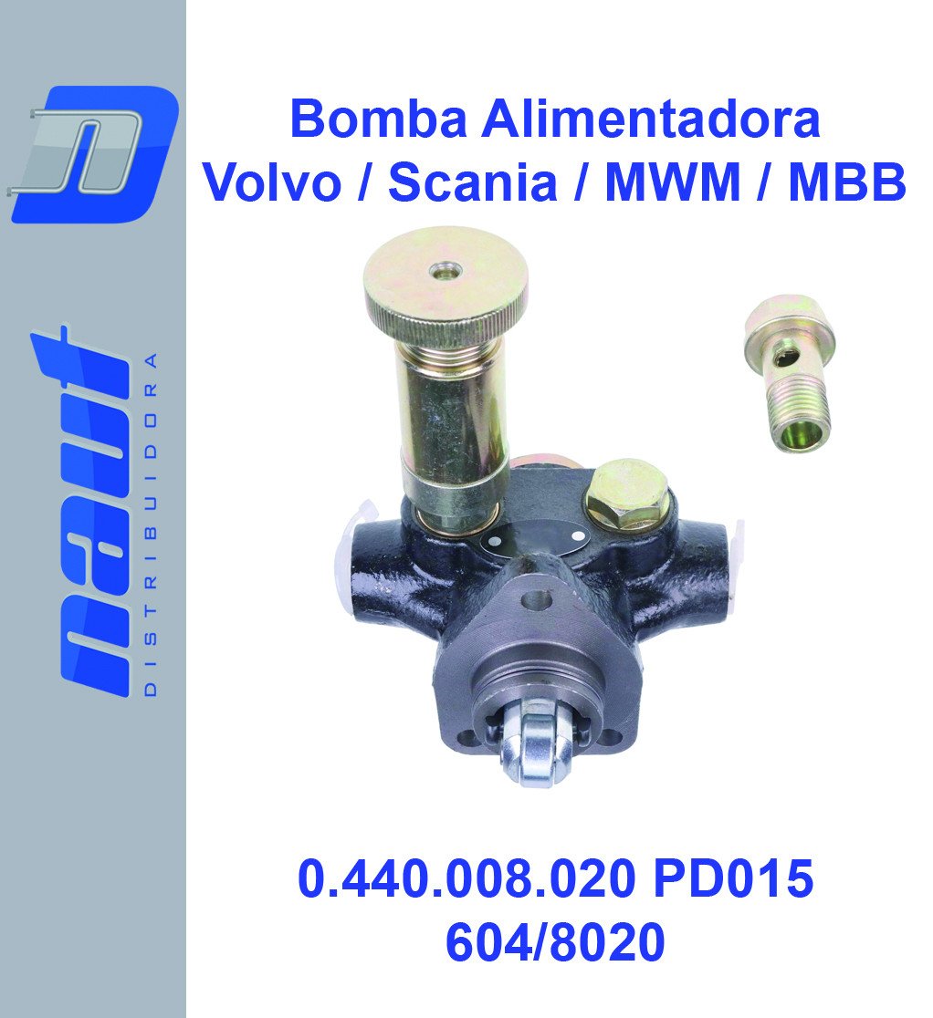 Bomba Alimentadora Volvo / Scania / MWM / MBB / Iceo / Fiat PD015 0.440.008.020