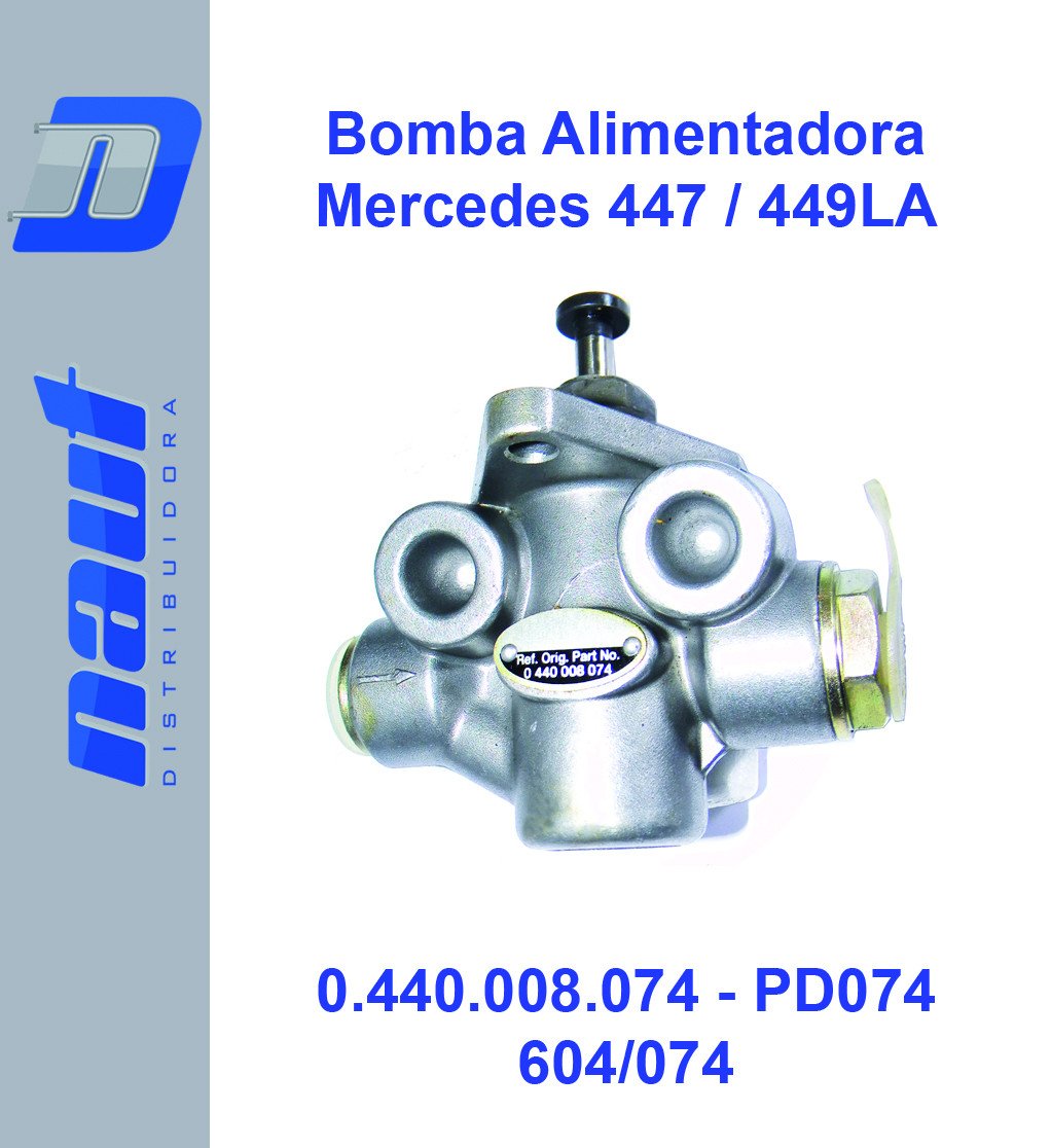 Bomba Alimentadora Mercedes OM442LA, OM447LA, OM449A, L2038, L2638, L1625, L2325, O400, L2635, OHL1630, LS1935, LS1632, LS1634, LS1935, OHL1630 - VOLKSWAGEN: 17240OT 0.440.008.074 PD074