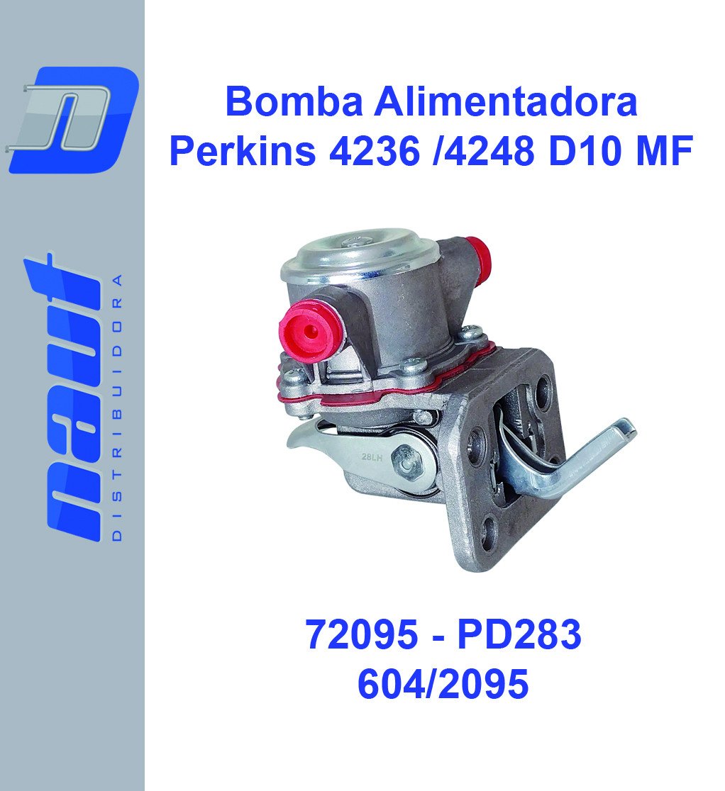 Bomba Alimentadora Perkins 4236 / 4248 D10 Massey Fergusson 275 / 290 / 292 72095 PD283