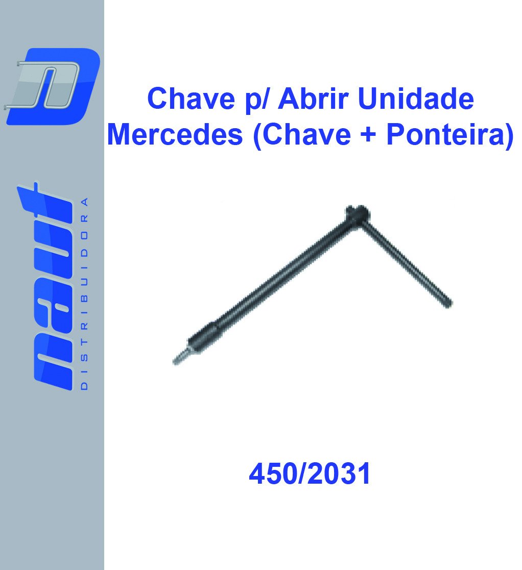 Chave 5 Pontas p/ Abrir Unidade do Mercedes (Chave + Ponteira)