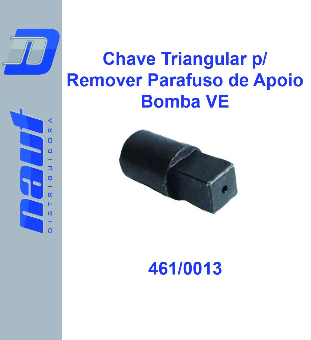 Chave Triangular / Remover e Colocar os Parafusos de Apoio nas Alavancas do Regulador Bomba VE