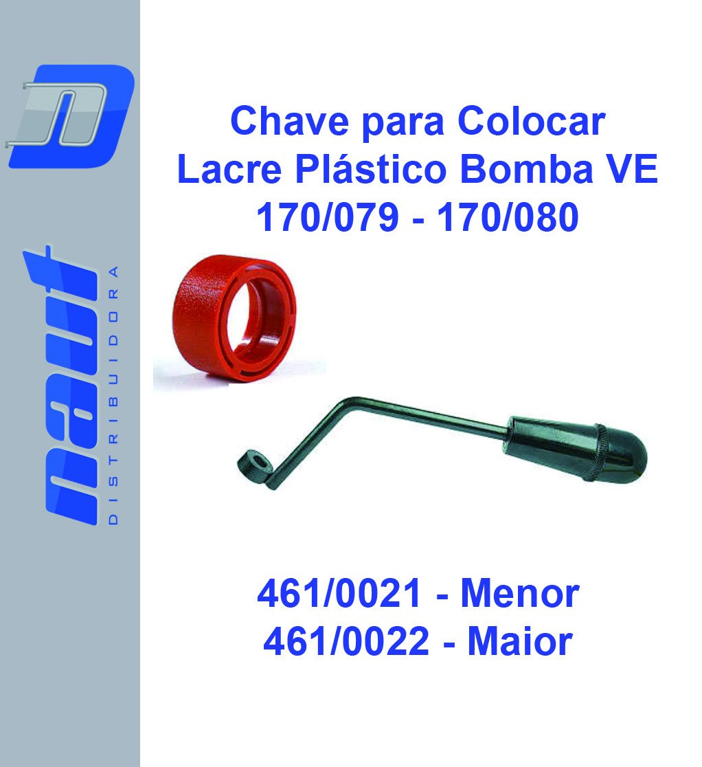 Chave para Colocar Lacre Plástico Bomba VE Menor / Maior