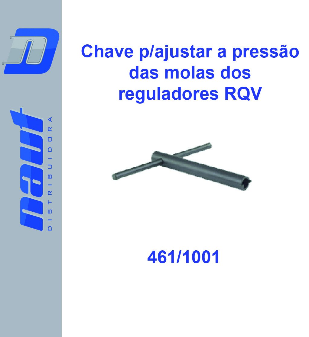 Chave p/ajustar a pressão das molas dos reguladores RQV