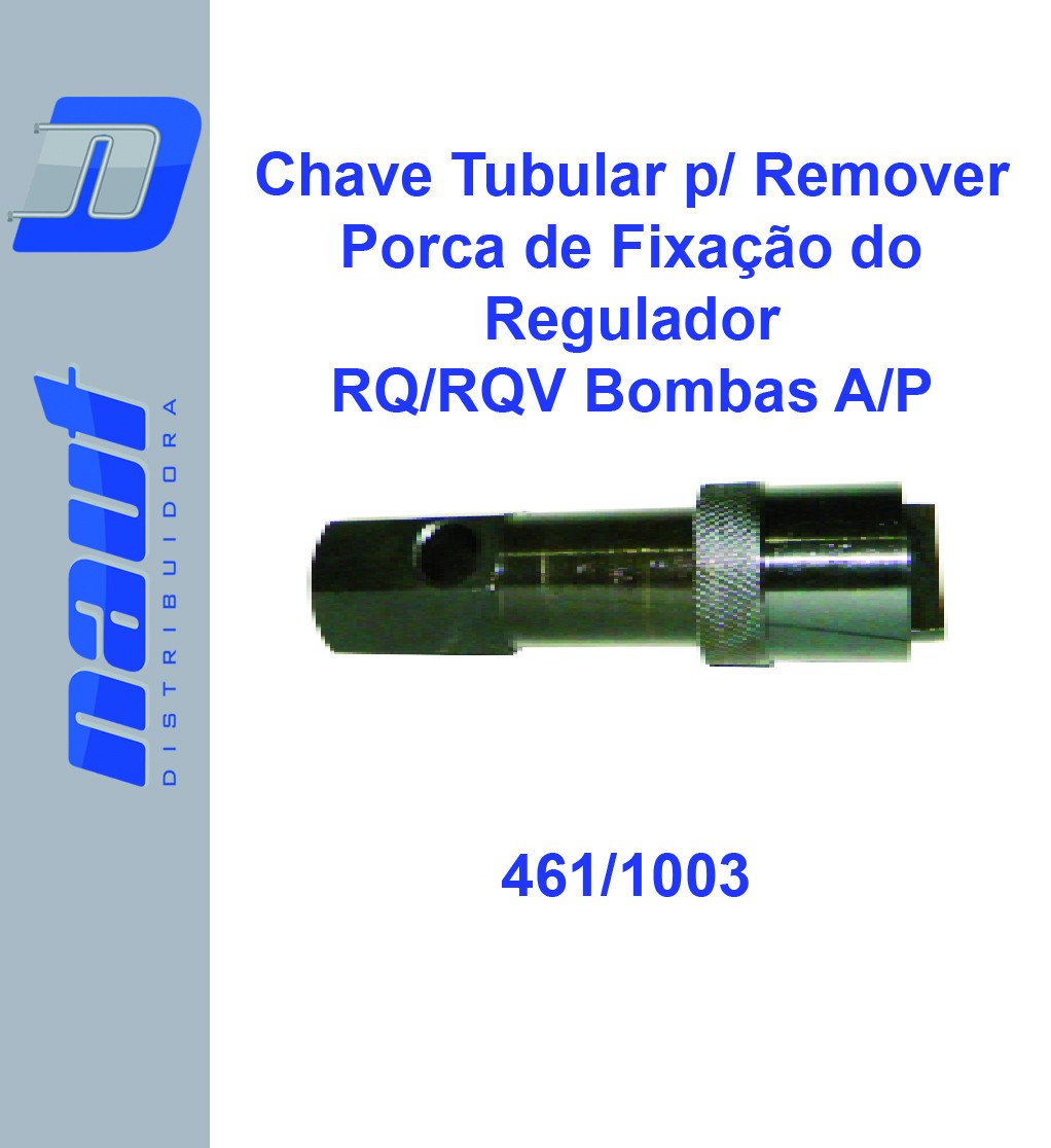 Chave Tubular p/ Remover Porca de Fixação do Regulador RQ/RQV Bombas A/P