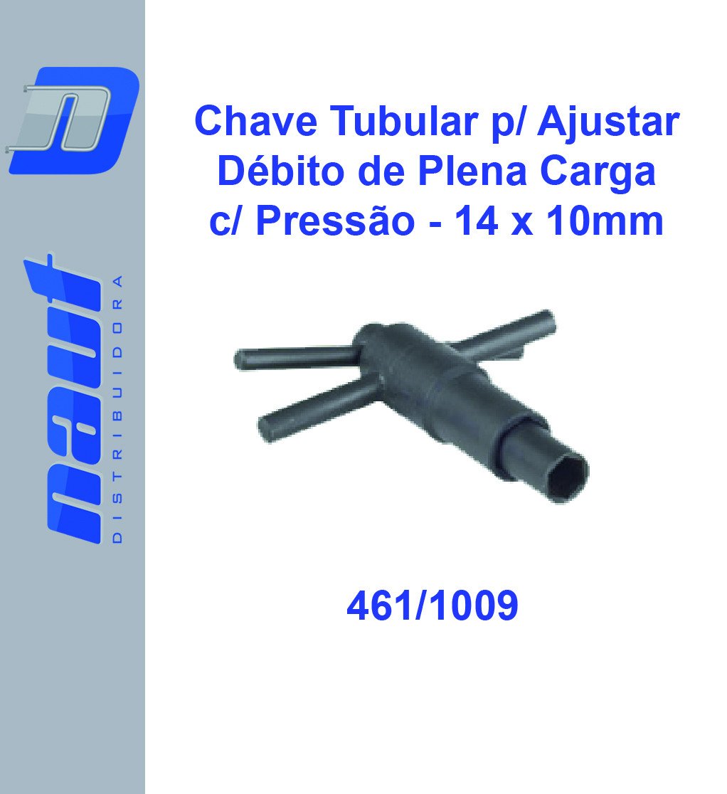 Chave Tubular p/ Ajustar Débito de Plena Carga c/ Pressão - 14 x 10mm