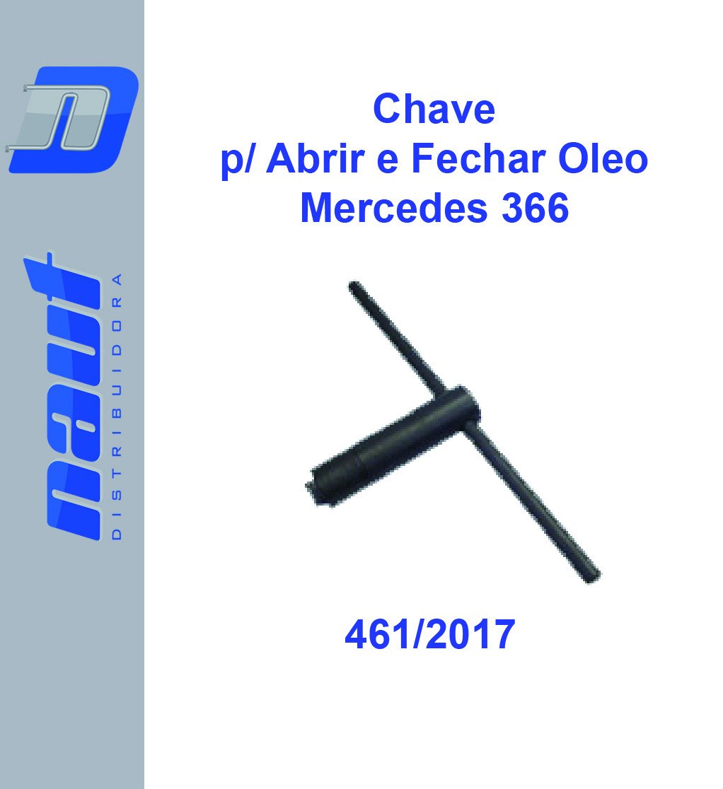Chave p/ Abrir e Fechar Óleo Mercedes 366