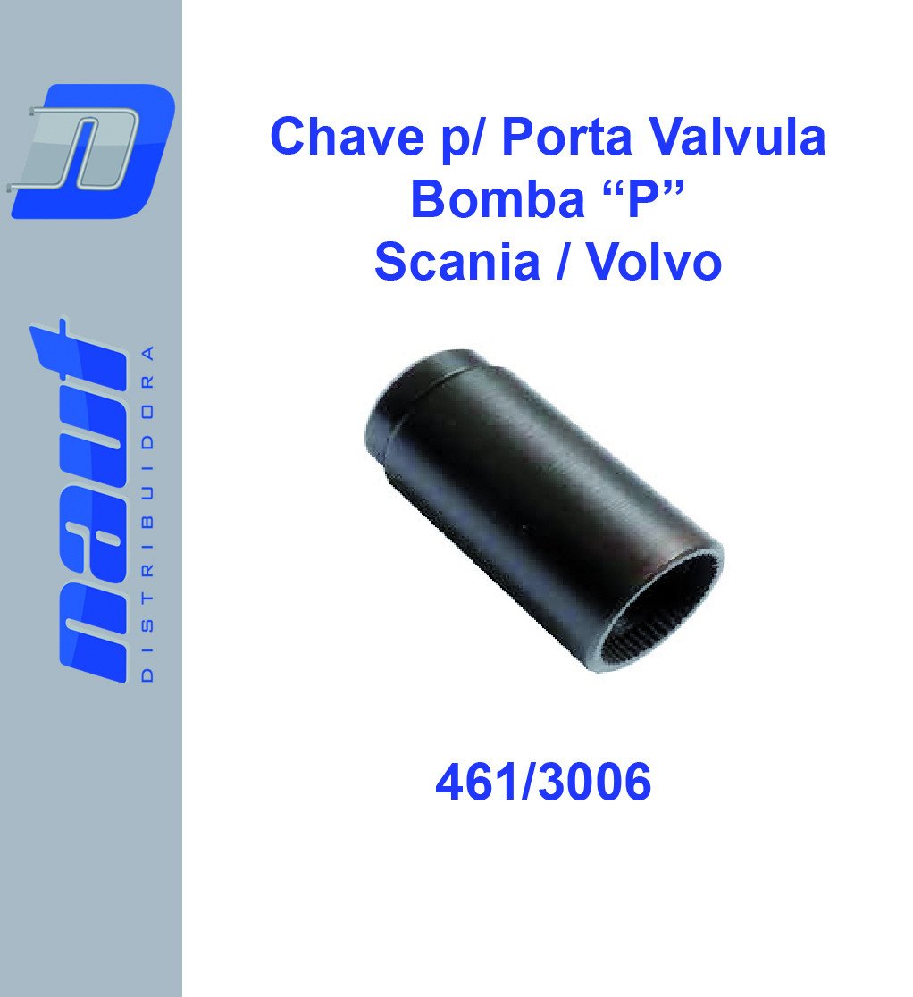 Chave p/ Porta Válvula Bomba “P” Scania / Volvo