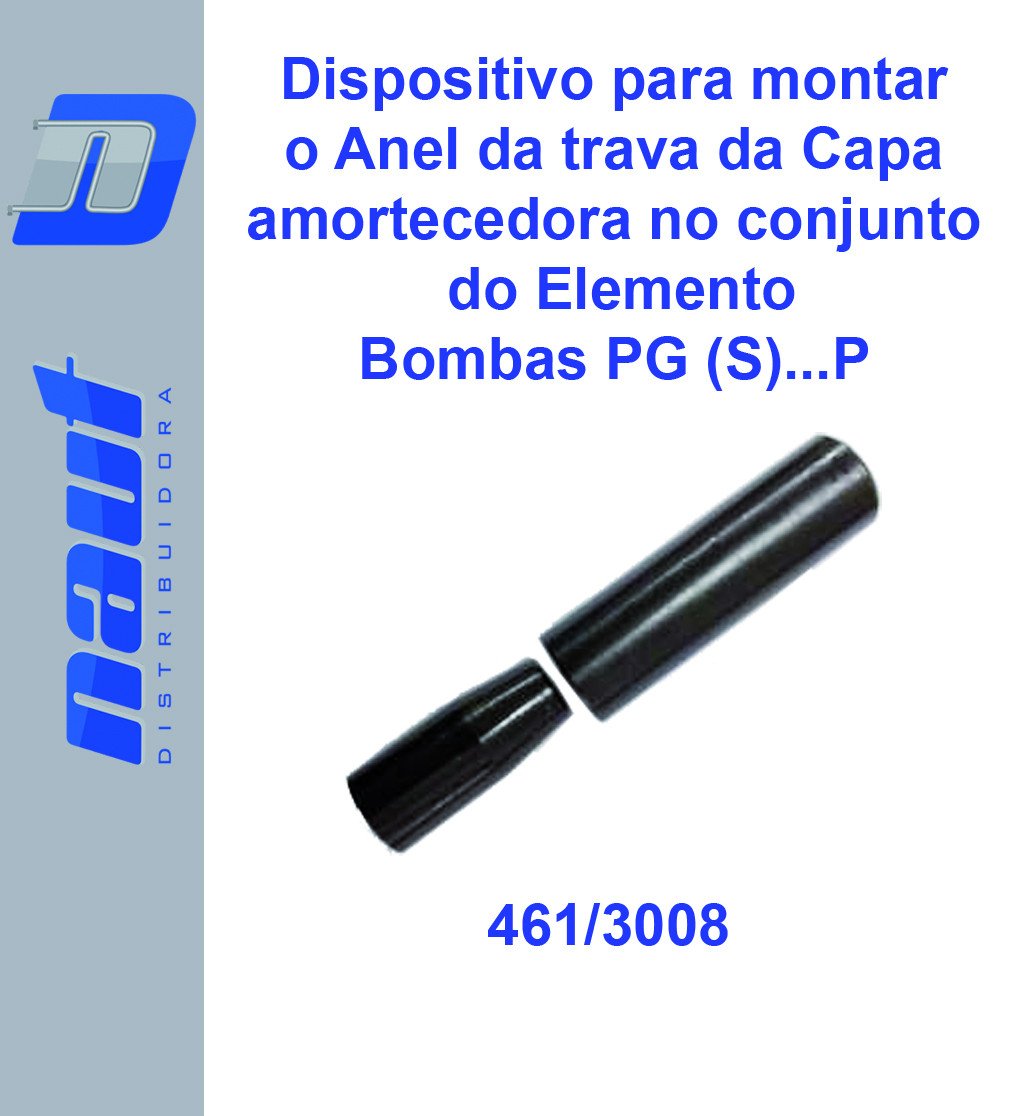 Dispositivo para montar o anel de trava da Capa amortecedora no conjunto do Elemento bombas PG (S)...P