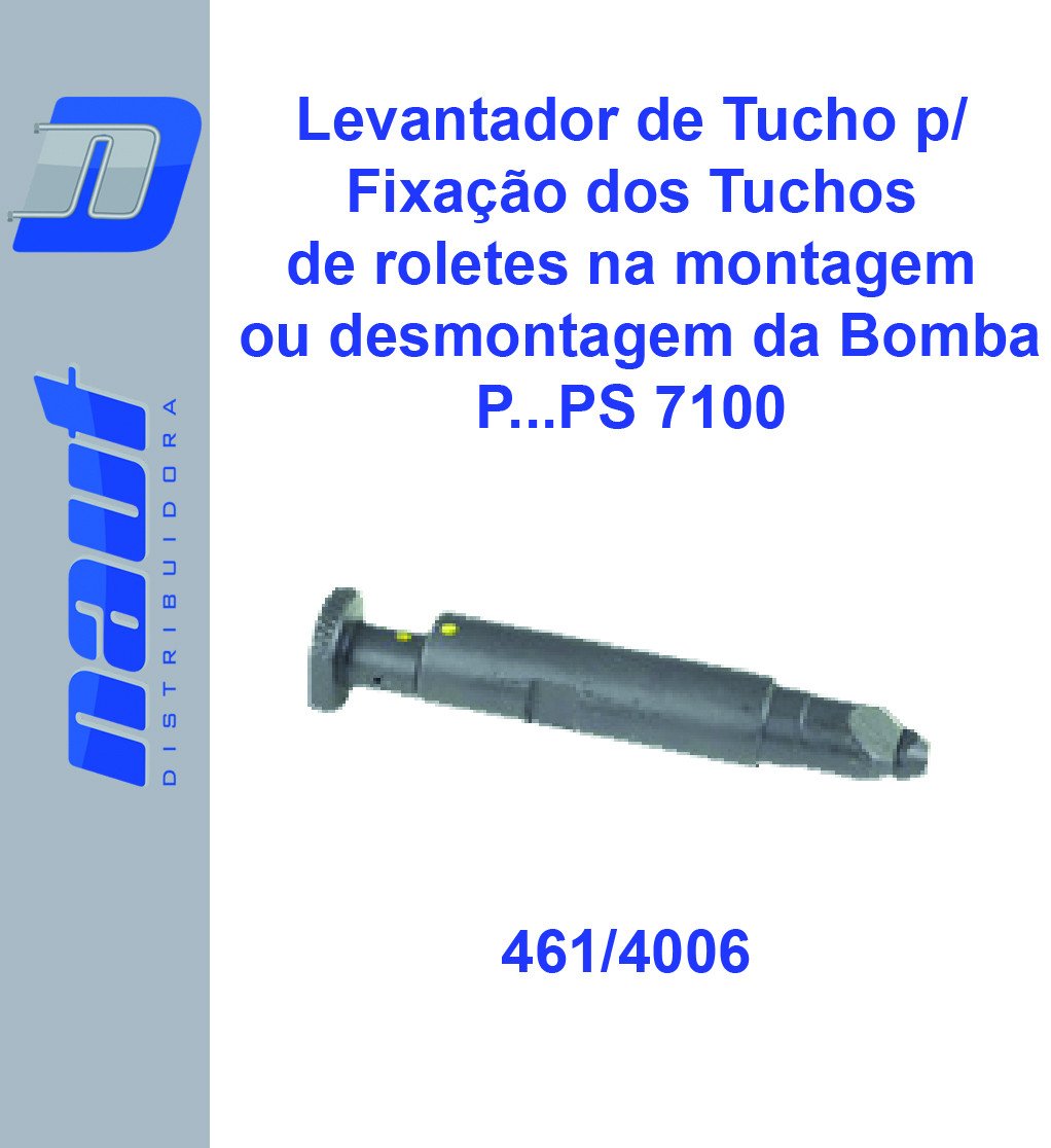 Levantador de Tucho para Fixação dos Tuchos de roletes na montagem ou desmontagem da Bomba Injetora PE(S)...PS 7100