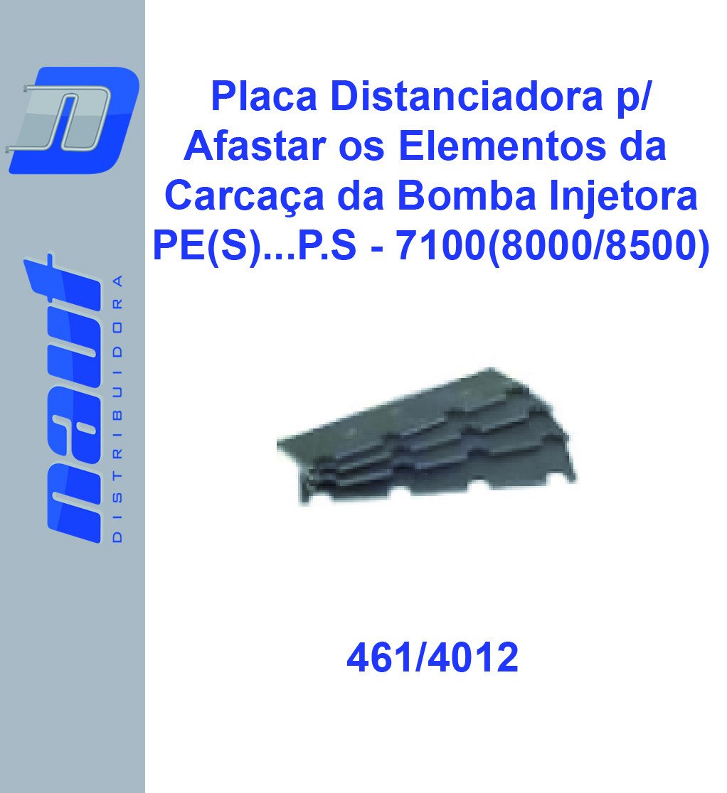 Placa Distanciadora para Afastar os elementos da carcaça da Bomba Injetora PE(S)...P.S - 7100(8000/8500)