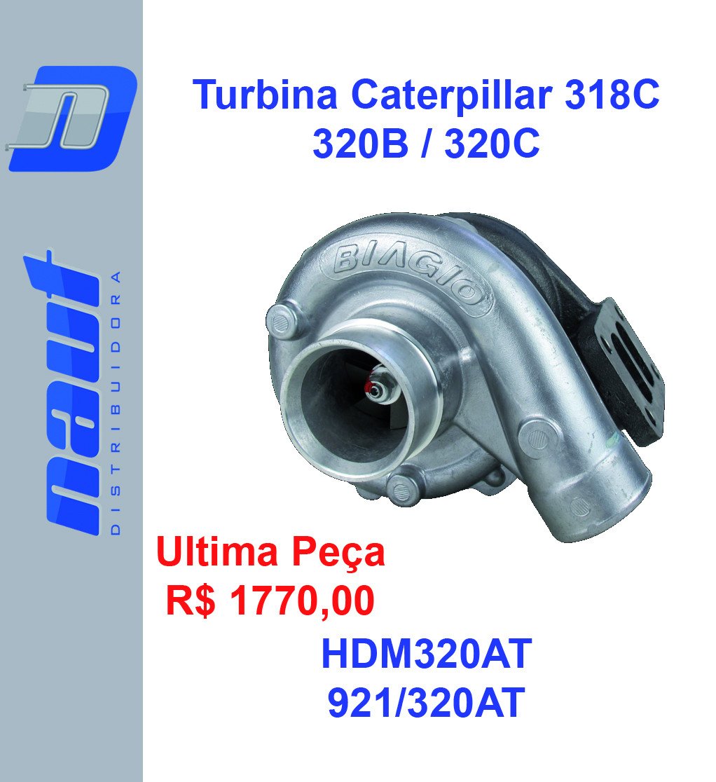 Turbina Caterpillar 318C 320B / 320C HDM320AT