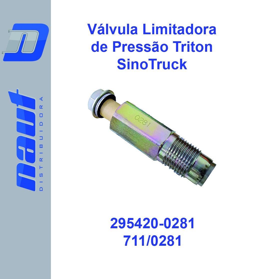 Válvula Limitadora de Pressão Triton / SinoTruck 295420-0281