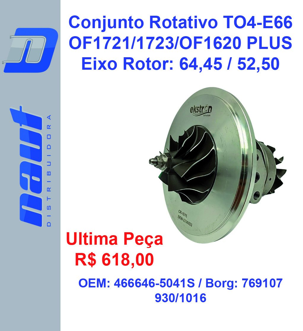 Conjunto Rotativo TO4-E66 OF1721/1723/OF1620 PLUS - Ekstron - CR-1016