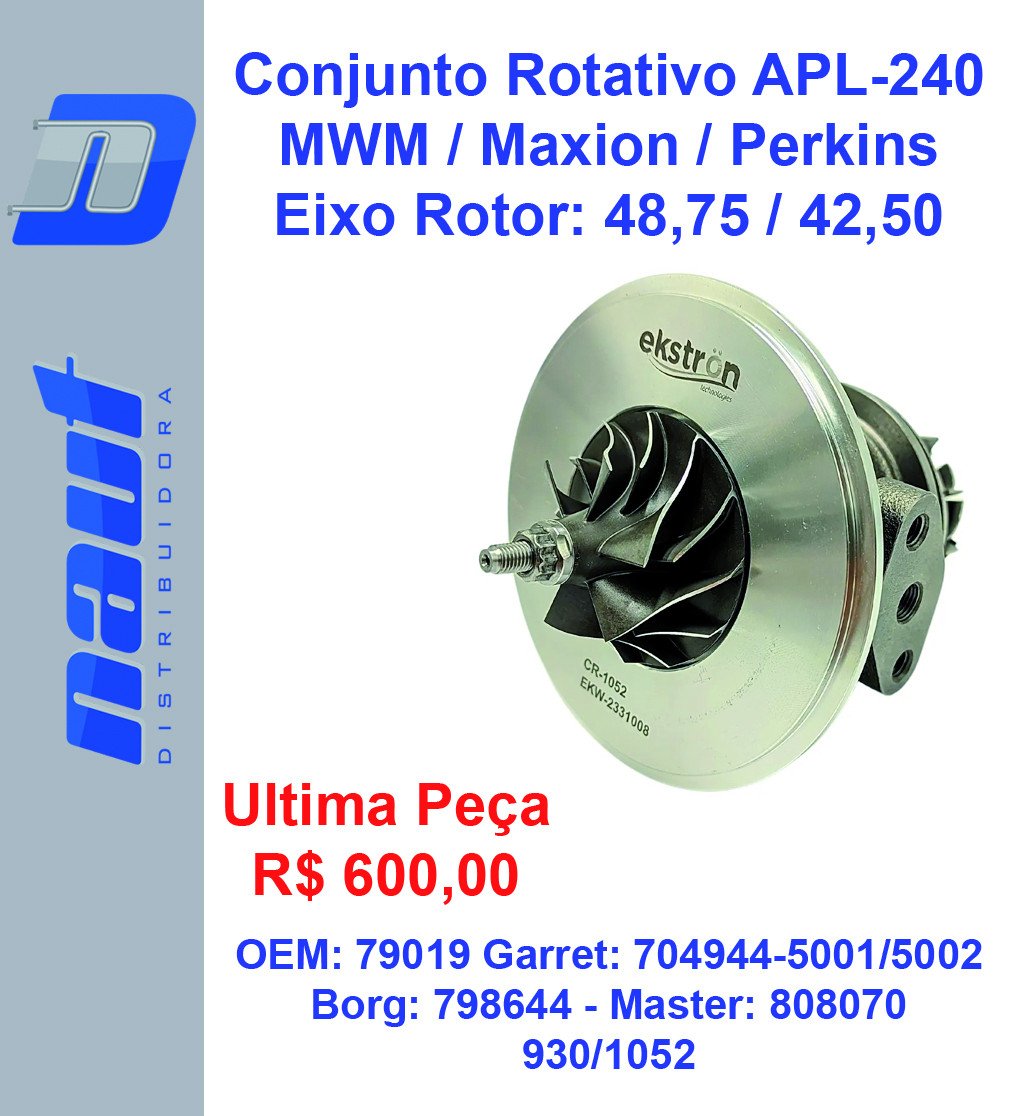Conjunto Rotativo APL-240 MWM/Maxion/Perkins - Ekstron - CR-1052
