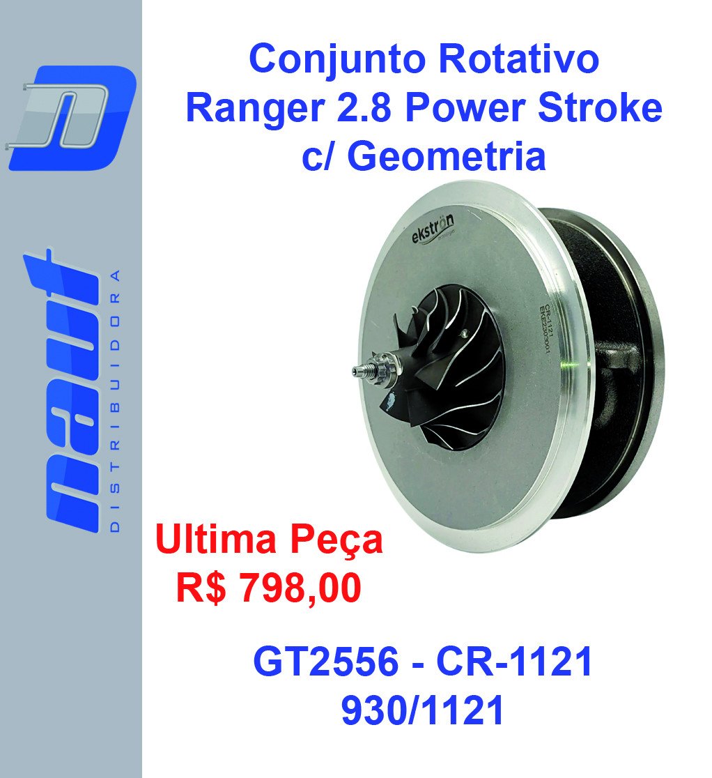 Conjunto Rotativo Ford Ranger 2.8 Power Stroke c/ Geometria - Ekstron GT-256 CR-1121