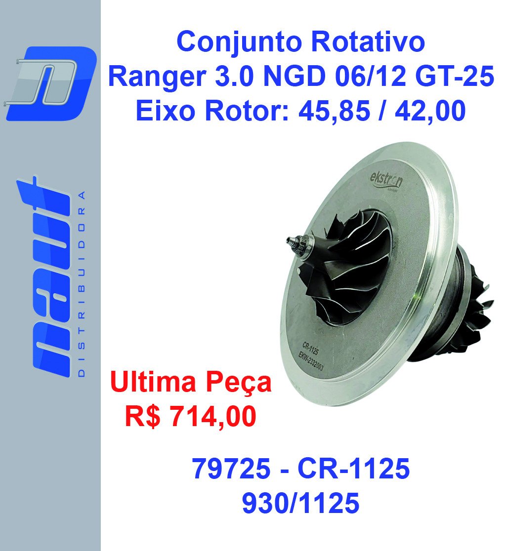 Conjunto Rotativo Ford Ranger 3.0 NGD 2006-2012 GT-25 - Ekstron CR-1125