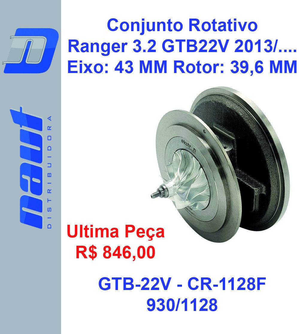 Conjunto Rotativo Ford Ranger 3.2 GTB22V Após 2013 Ekstron CR-1128F