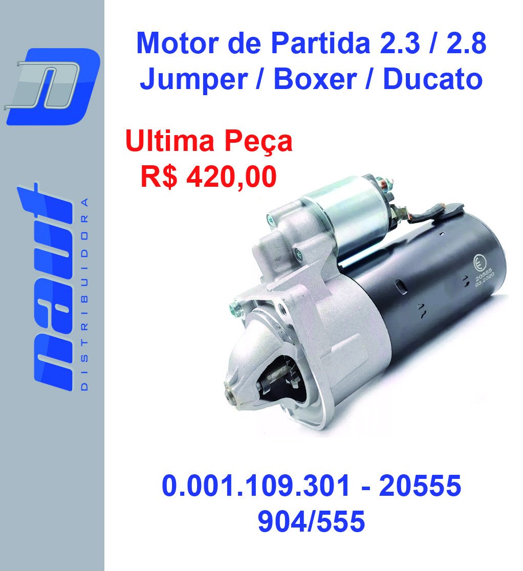 Motor De Partida Jumper 2.3 Boxer 2.3 2.8 Ducato 2.3 20555