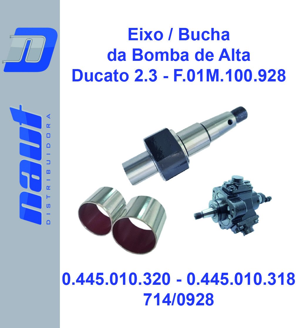Eixo / Bucha da Bomba de Alta Ducato 2.3 - F.01M.100.928 0.445.010.320 - 0.445.010.318