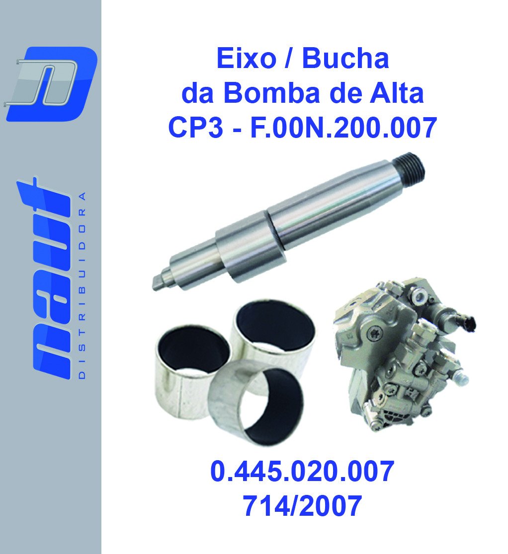 Eixo / Bucha da Bomba de Alta CP3 - F.00N.200.007 0.445.020.007