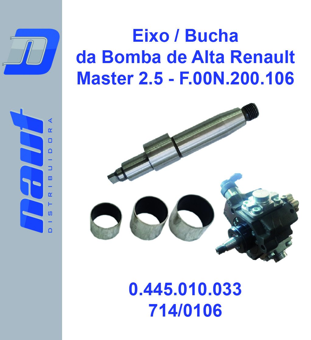 Eixo / Bucha da Bomba de Alta Renault Master 2.5 - F.00N.200.106 0.445.010.033