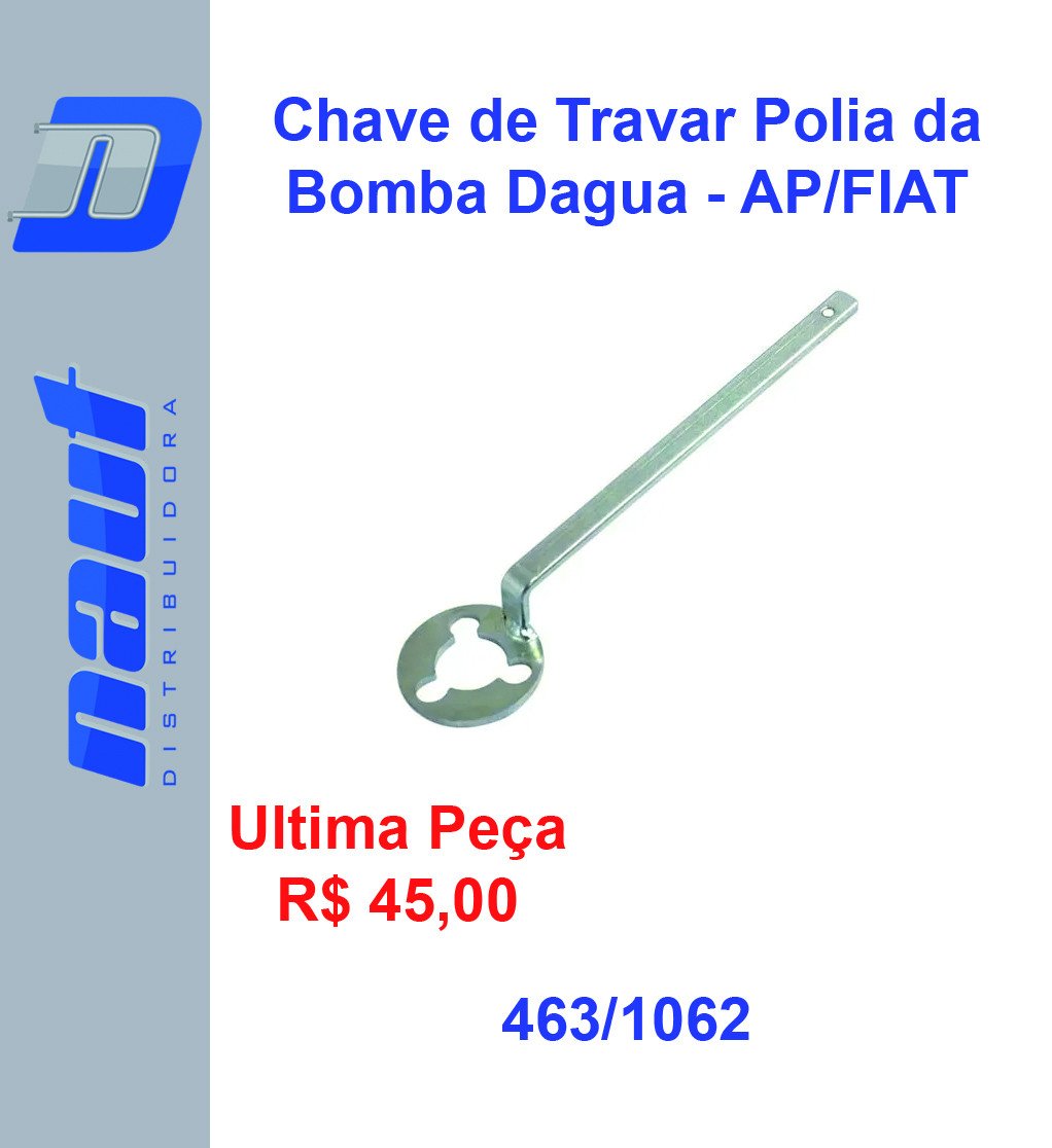 Chave para Travar a Polia da Bomba D'Água Volkswagen / FIAT 1.6 1.8 2.0 CHT