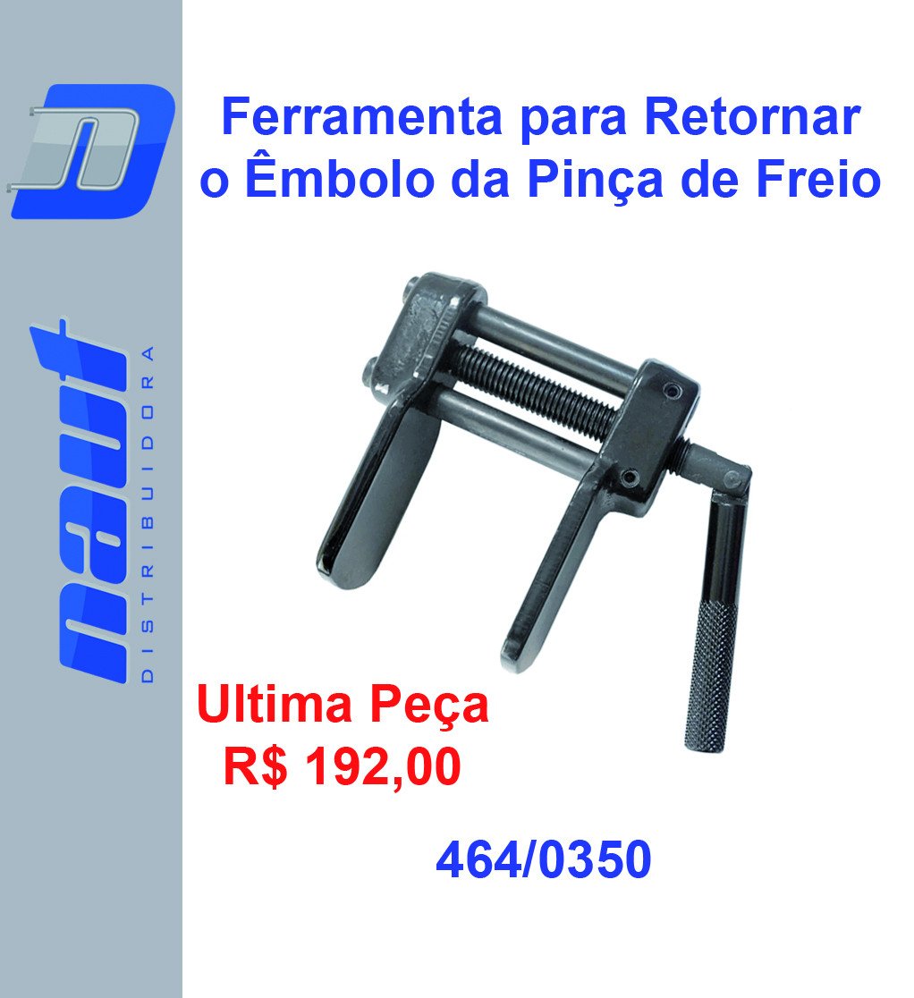 Ferramenta para Retornar o Êmbolo da Pinça de Freio