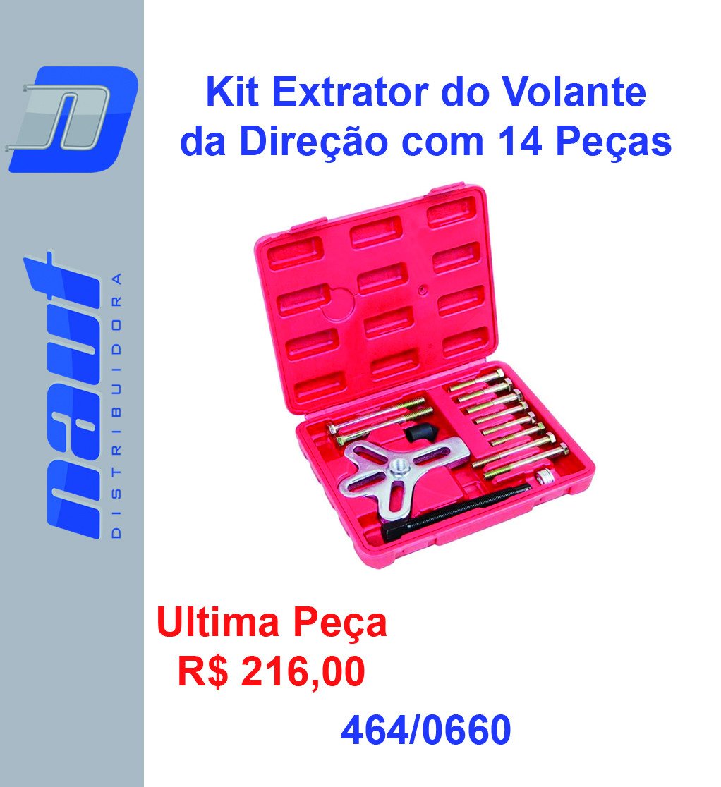 Kit Extrator do Volante da Direção com 14 Peças