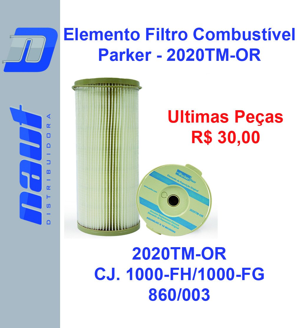 Filtro Elemento Combustível Racor 2020TM-OR / 10 Microns