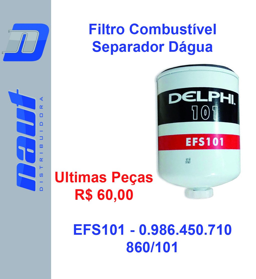 Filtro Combustível Separador Dágua MWM Sprint 4.10T EFS101 0.986.450.710