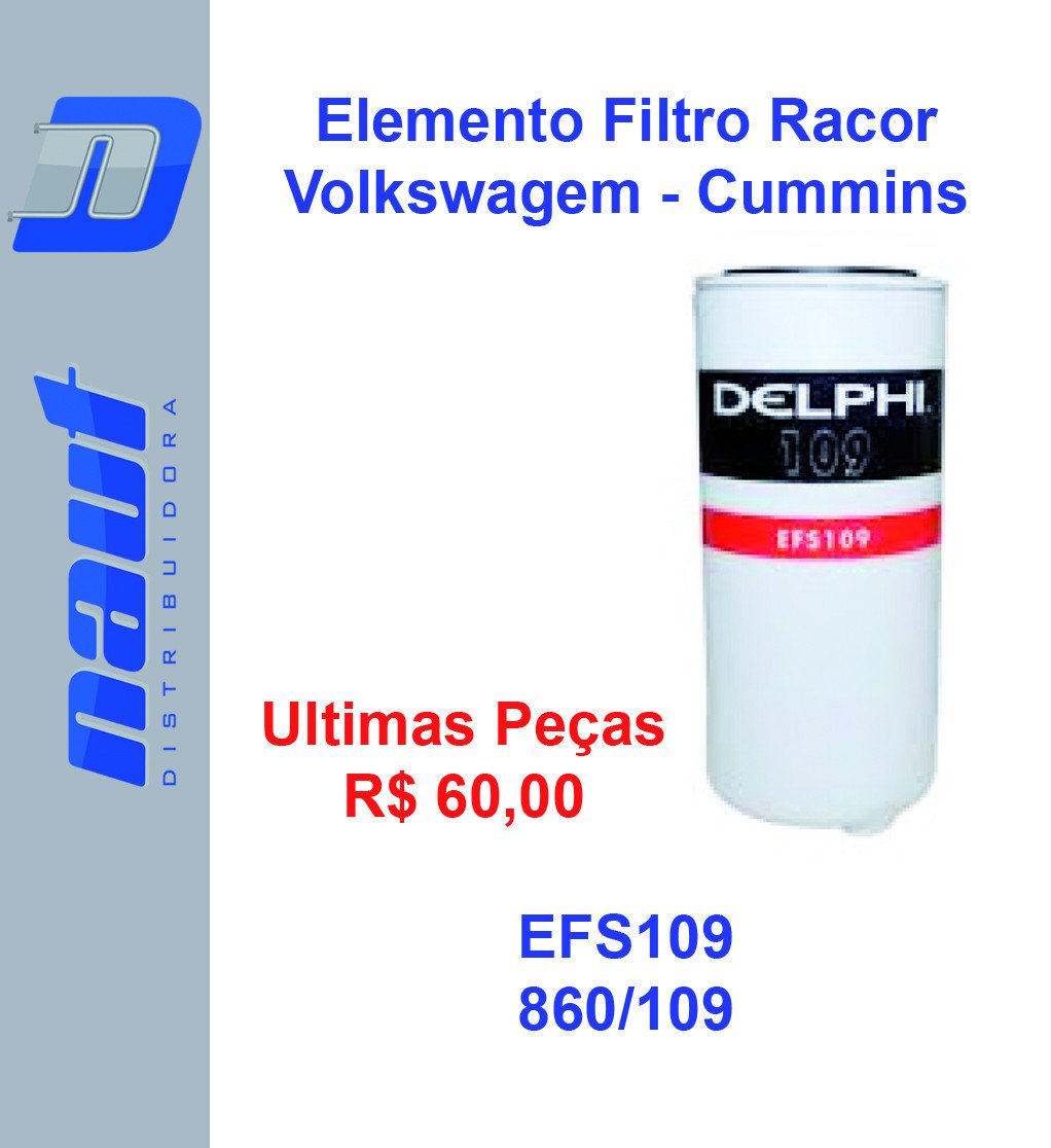 Elemento Filtro Racor Volkswagem - Cummins EFS109
