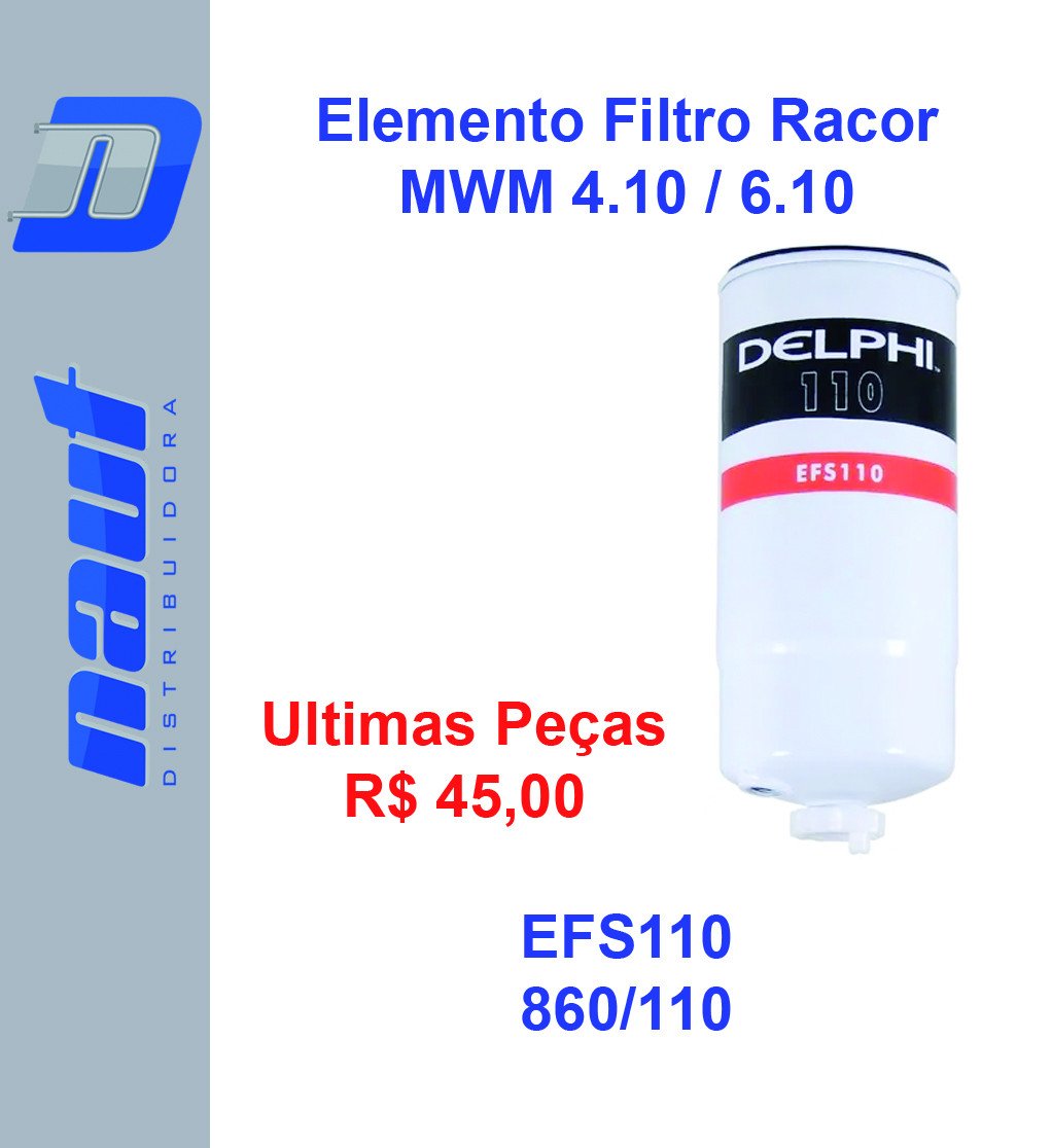 Elemento Filtro Racor MWM 4.10 / 6.10 EFS110