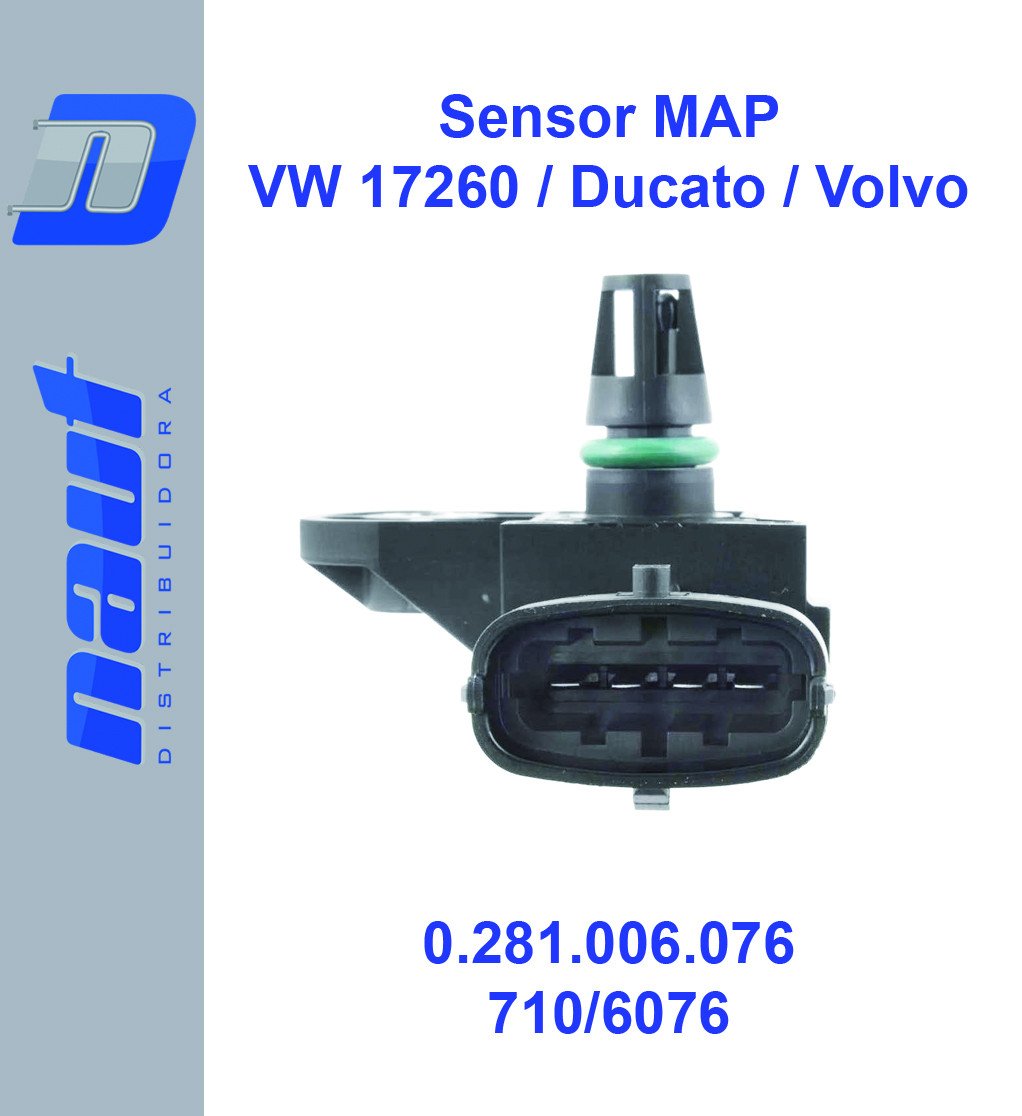 Sensor Pressao AGRALE/DUCATO/VW 0281006076 