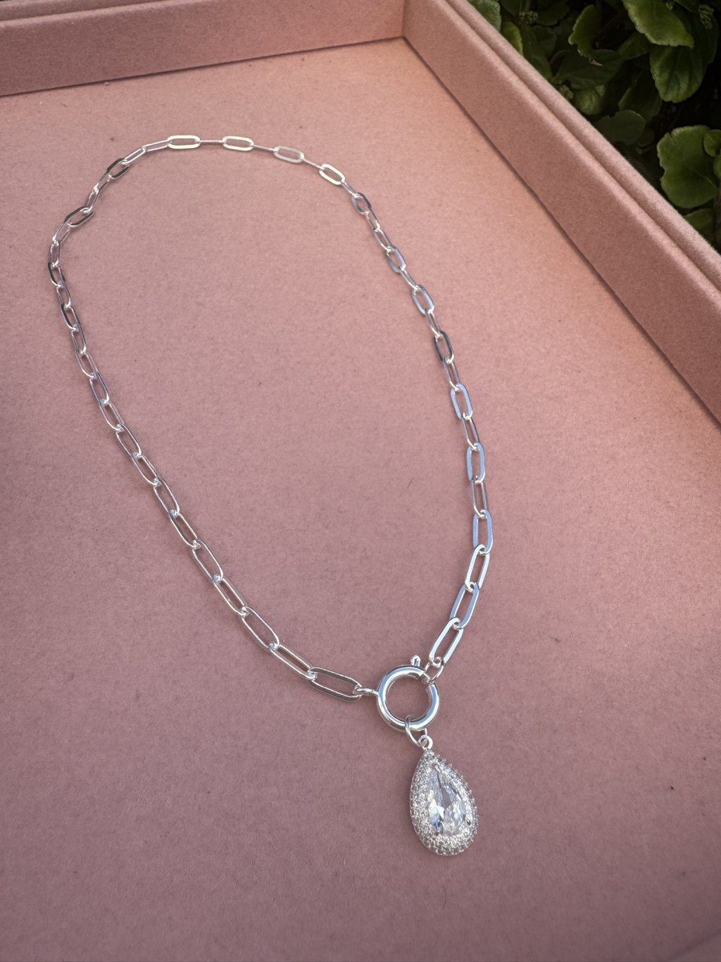 Colar Drop Shine Prata