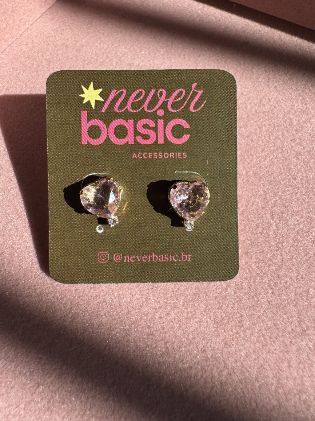 Brinco Rosé Heart