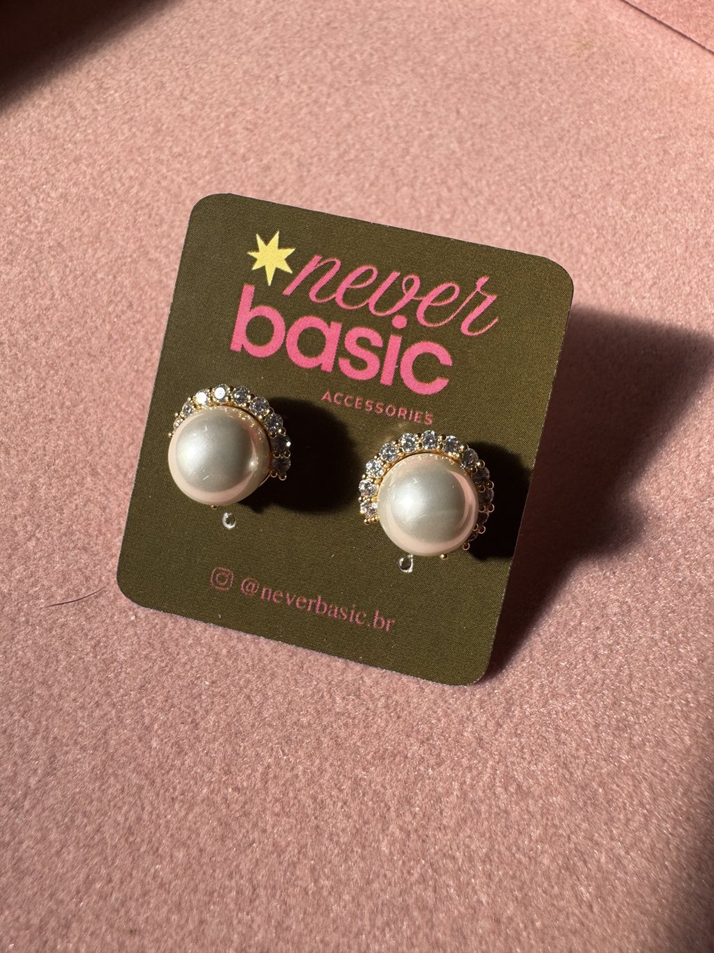 Brinco Halo Pearl