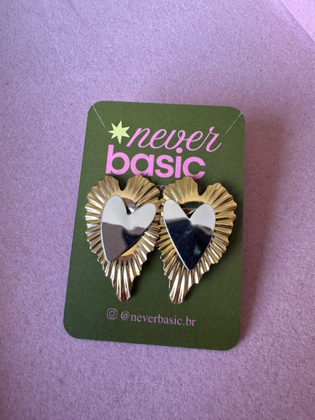 Brinco Heartbeat Gold