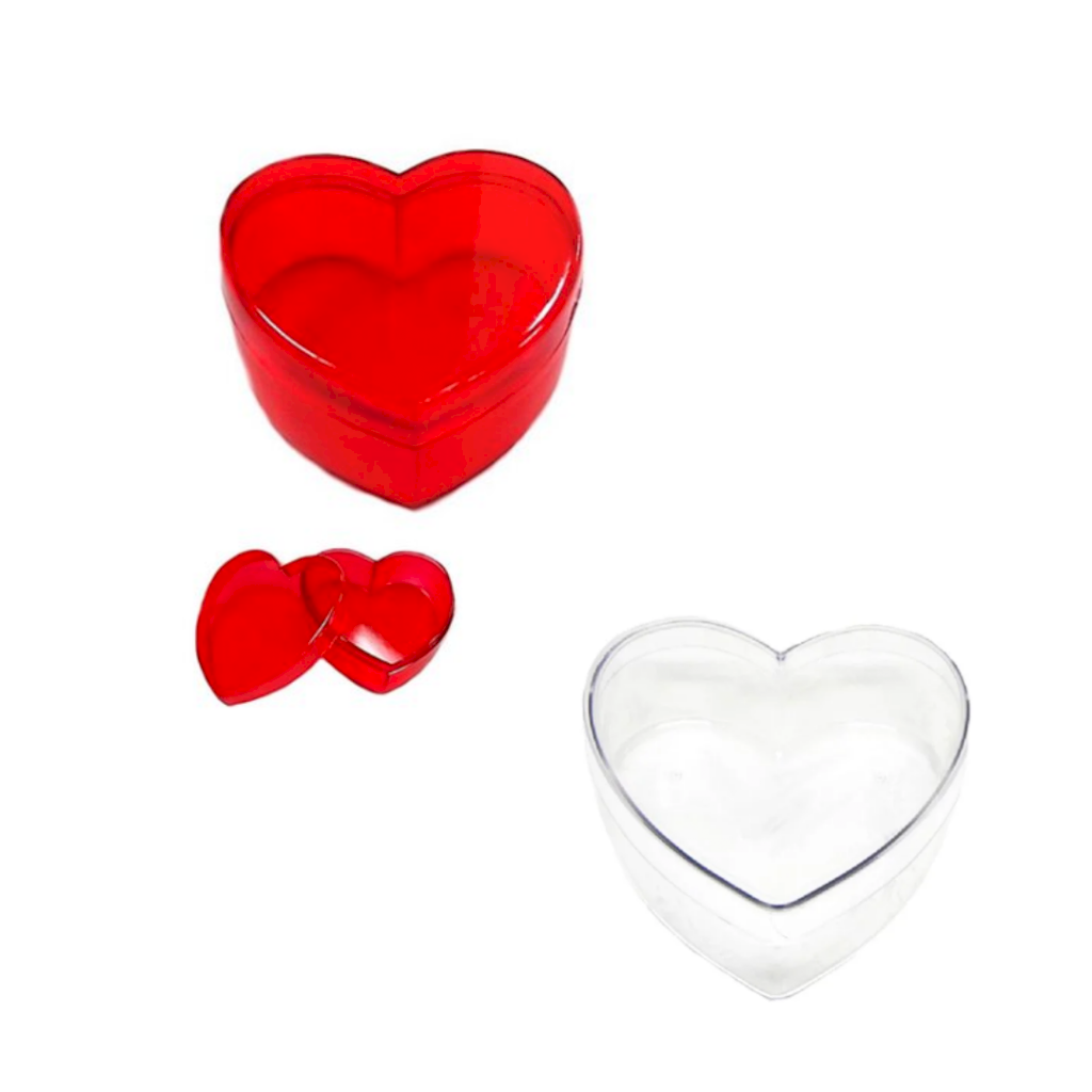 CAIXA CORACAO ACRILICA