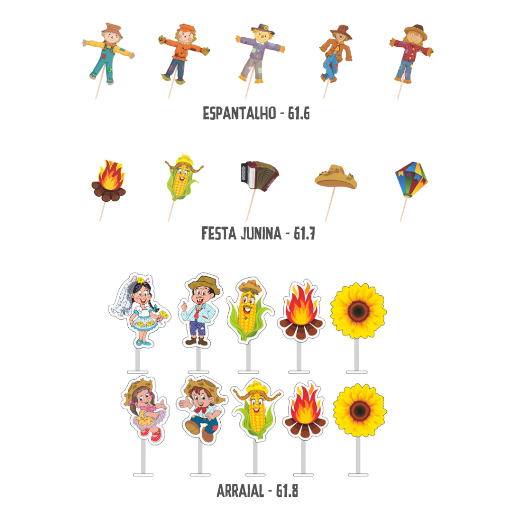 PALITO DECORATIVO JUNINO