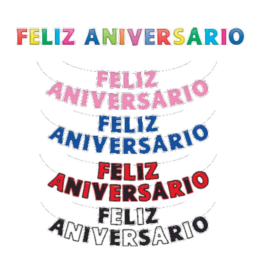 FAIXA FELIZ ANIVERSARIO