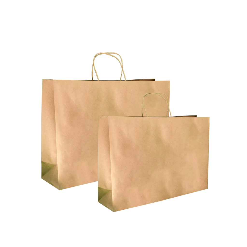 SACOLA DE PAPEL KRAFT HORIZONTAL C/50